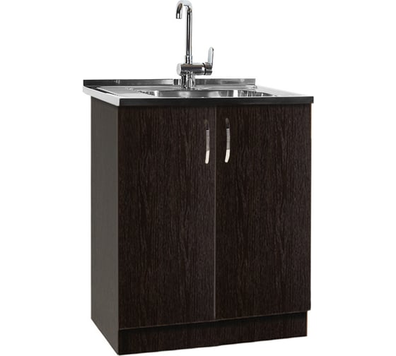 Изображение товара Тумба SANTREK 80х50, цвет венге, 2 дверцы, ЛДСП 29725