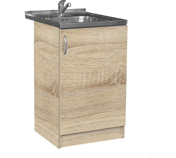 Изображение товара Тумба SANTREK 50х60, цвет дуб сонома, ЛДСП 303313