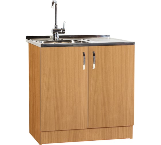 Изображение товара Тумба SANTREK 80х50, цвет бук, 2 дверцы, ЛДСП 883