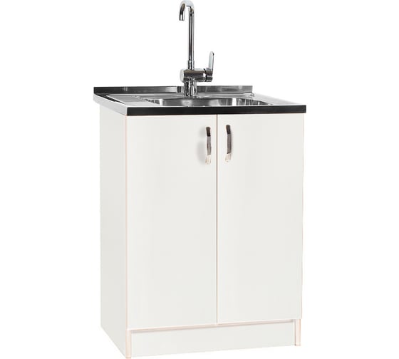 Изображение товара Тумба SANTREK 60х50, цвет белый, 2 дверцы, ЛДСП 4113