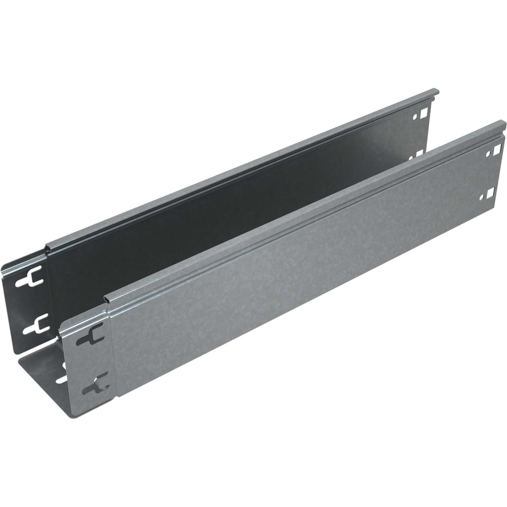 Изображение товара Неперфорированный металлический лоток системы КМ 100x300x0,8 для прокладки кабелей