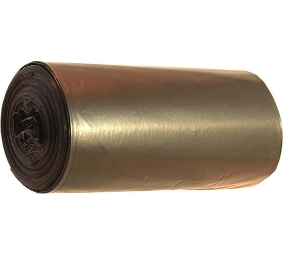 Изображение товара Мешки для мусора ПВД (160 л, 55 мкм, 10 шт, черные, 80x100 см) ООО Комус 485194