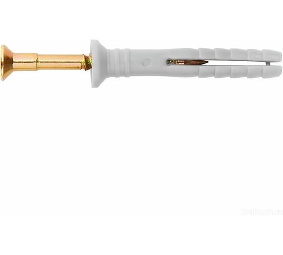 Изображение товара Дюбель-гвоздь СИБРТЕХ полипропиленовый с потайным бортиком 6x40мм, 200шт 42123