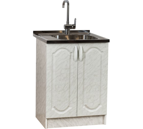 Изображение товара Тумба SANTREK 60х50, карара, 2 дверцы, фасад МДФ 23330