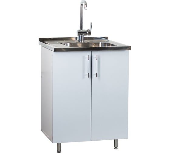 Изображение товара Тумба SANTREK 60х50, 2 дверцы, серебристый металлик, фасад МДФ 47968