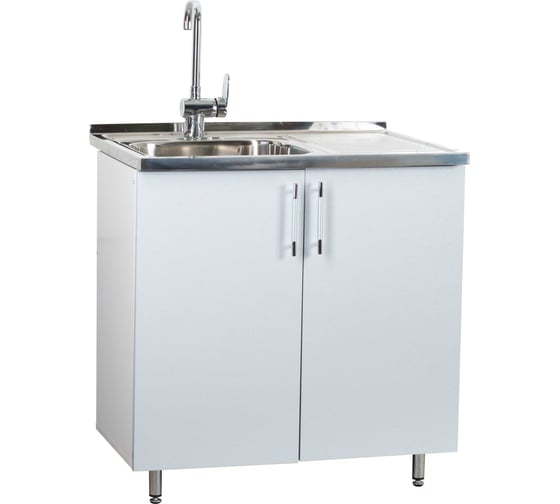 Изображение товара Тумба SANTREK 80х50, 2 дверцы, серебристый металлик, фасад МДФ 47972