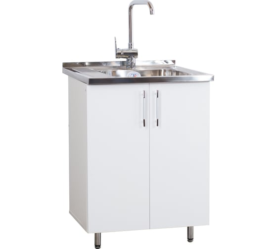 Изображение товара Тумба SANTREK 60х50, 2 дверцы, белый металлик, фасад МДФ 47966