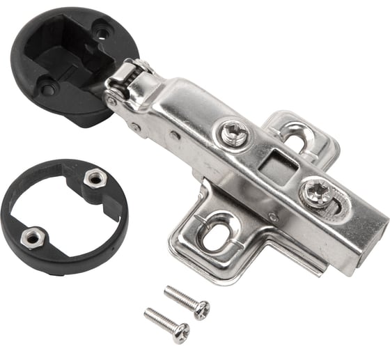 Изображение товара Четырехшарнирная петля Lemax PROF clip-on, с доводчиком, накладная, для стекла, никель M320-Full