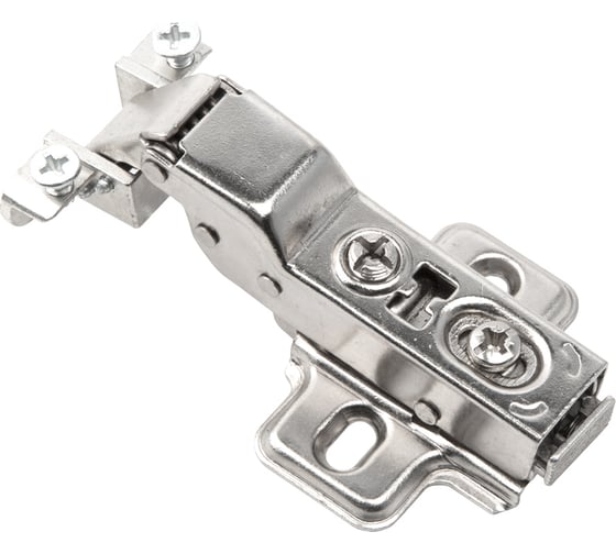 Изображение товара Петля для алюминиевого фасада Lemax PROF clip-on, полунакладная, с доводчиком, никель M330-Half