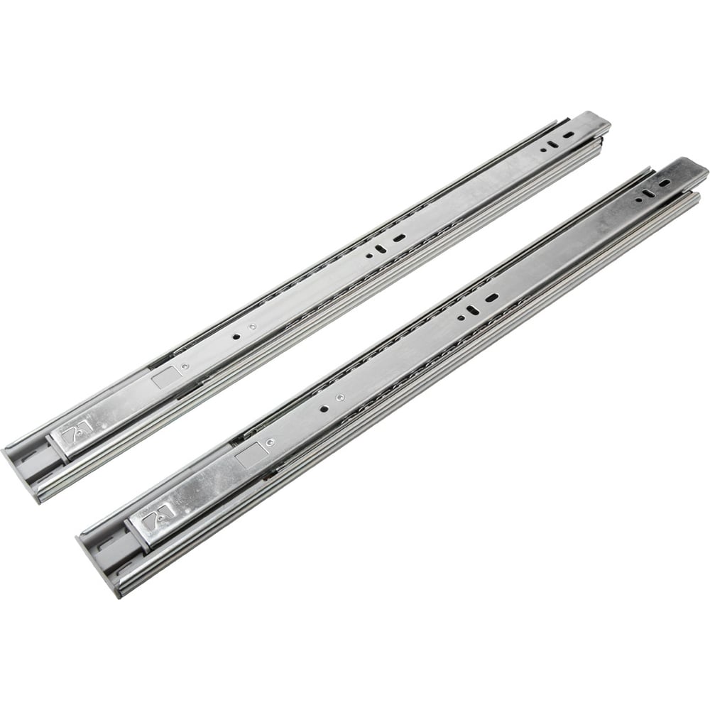 Изображение товара Шариковые направляющие полного выдвижения Lemax PROF с доводчиком + push-to-open, 450 мм DM45-450-D-PO-F