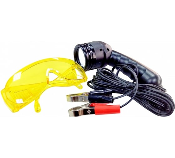 Изображение товара Ультрафиолетовый фонарь и очки для поиска утечек фреона МАСТАК 105-70000