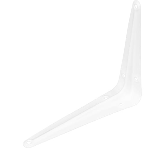 Изображение товара Угловой кронштейн с ребром СИБРТЕХ 125x150 мм, белый 93951