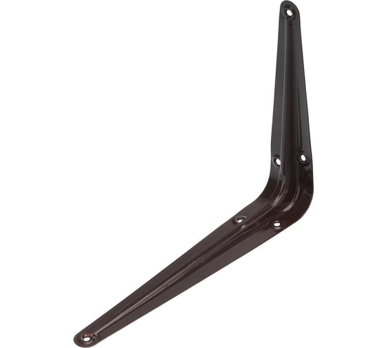 Изображение товара Угловой кронштейн с ребром СИБРТЕХ 150x200 мм, коричневый 94024