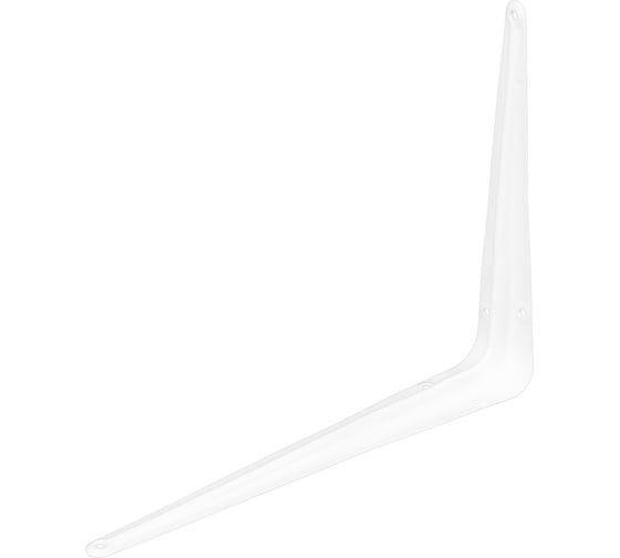 Изображение товара Угловой кронштейн с ребром СИБРТЕХ 200x250 мм, белый 93953