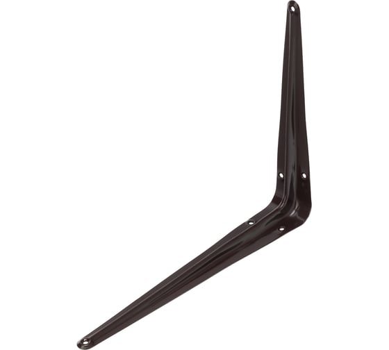 Изображение товара Угловой кронштейн с ребром СИБРТЕХ 200x250 мм, коричневый, 94026