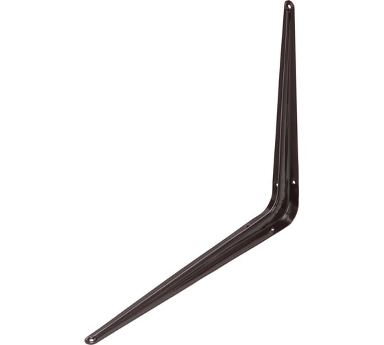 Изображение товара Угловой кронштейн с ребром СИБРТЕХ 300x350 мм, коричневый 94028