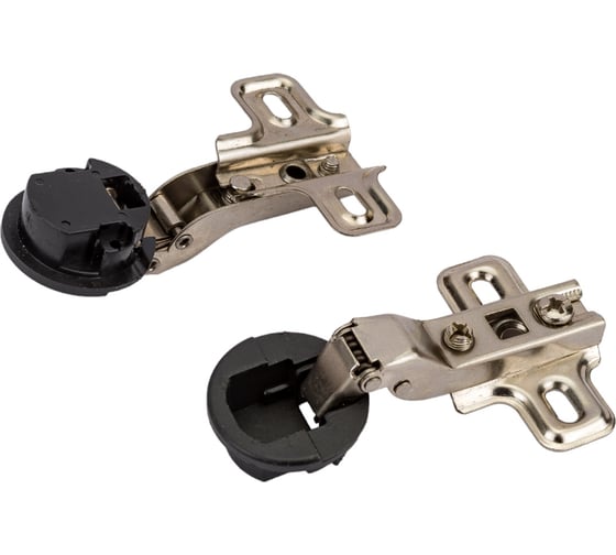 Изображение товара Четырехшарнирная петля без доводчика Lemax PROF slide-on, вкладная, для стекла, с заглушкой, 2 шт. 2pcs-M120-Inst(M021)