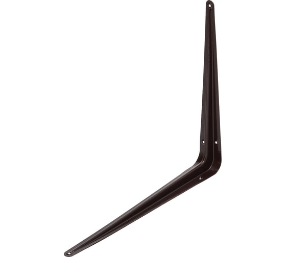 Изображение товара Угловой кронштейн с ребром СИБРТЕХ 350x400 мм, коричневый 94029