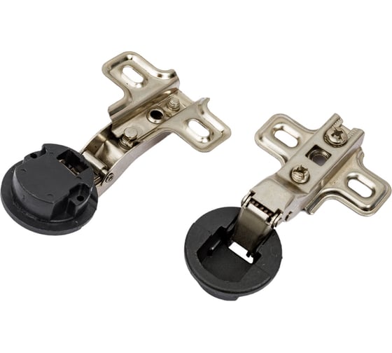 Изображение товара Петля четырехшарнирная slide-on без доводчика полунакладная для стекла с заглушкой 2 шт. Lemax PROF 2pcs-M120-Half(M021)