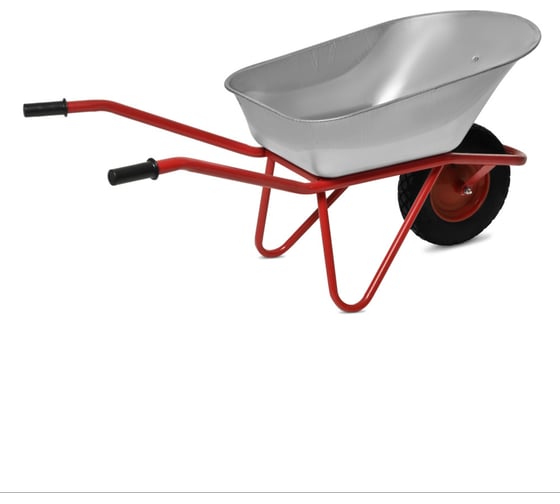 Изображение товара Строительная одноколесная тачка с пневмоколесом БИЗОН 110 л, 250 кг 13809