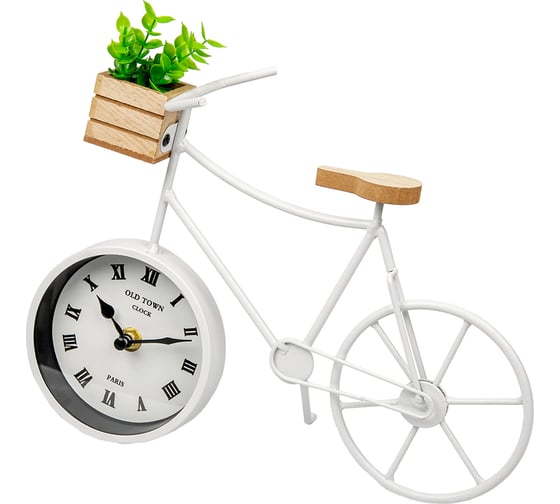 Изображение товара Велосипед с суккулентом Вещицы 280х90х200 мм, белый Fancy52