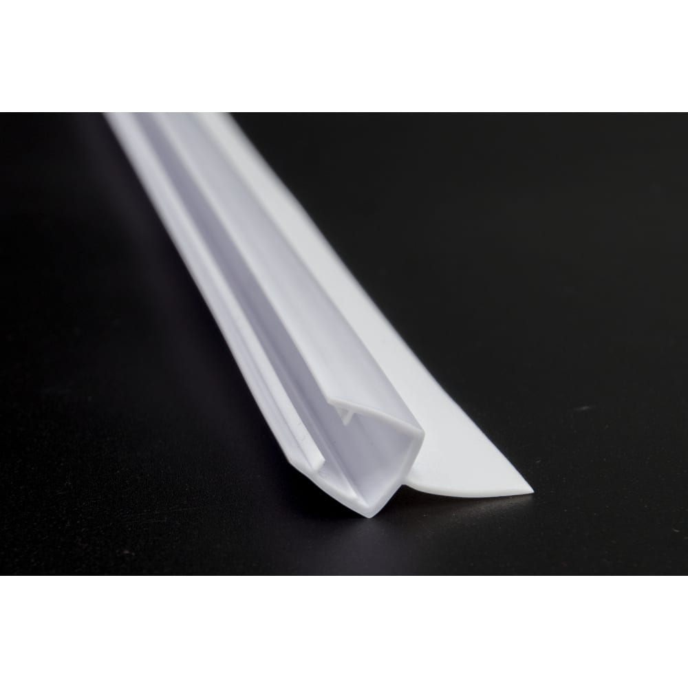 Уплотнительный ПВХ профиль для стекла 8 мм SERVICE PLUS, размер 8, цвет белый матовый