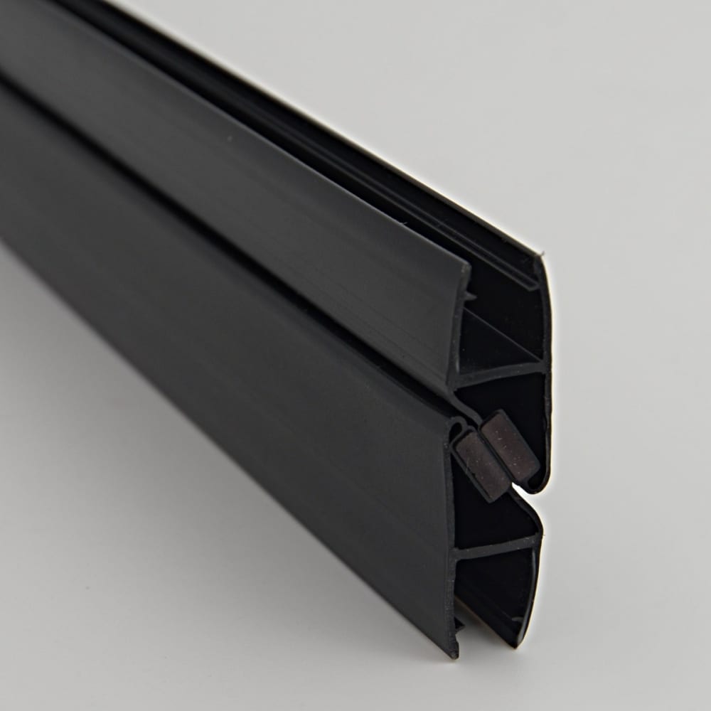 Магнитный уплотнительный профиль для стекла 8мм SERVICE PLUS, цвет черный матовый, размер 8
