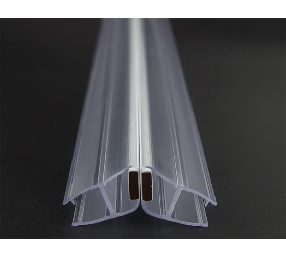 Изображение товара Магнитный уплотнительный профиль SERVICE PLUS 135 скошенный угол, для стекла 8 мм, 2500 мм, premium PVH04-904KW8