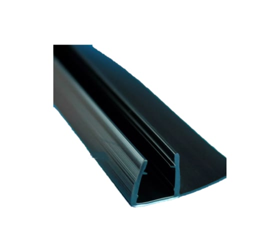 Изображение товара Уплотнительный профиль распашной двери SERVICE PLUS стекло-стекло, 90 град t=8 мм, l=2200 мм, пвх, черный BK-703BT8