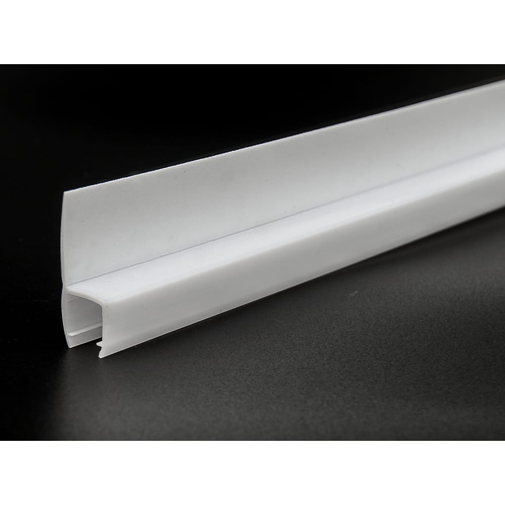 Уплотнительный ПВХ профиль для стекла 8 мм SERVICE PLUS, цвет белый матовый, размер 8