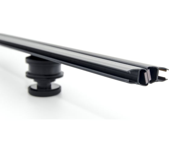 Изображение товара Магнитный уплотнительный профиль SERVICE PLUS прямой угол, для стекла 8 мм 2500 мм, premium PVH04-900BKL8