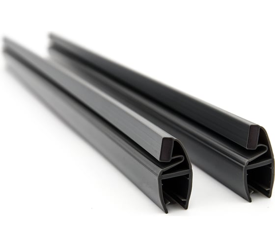 Изображение товара Магнитный уплотнительный профиль SERVICE PLUS для стекла 8 мм, регулируемый 90-180, 2500 мм, premium PVH04-907BKL8