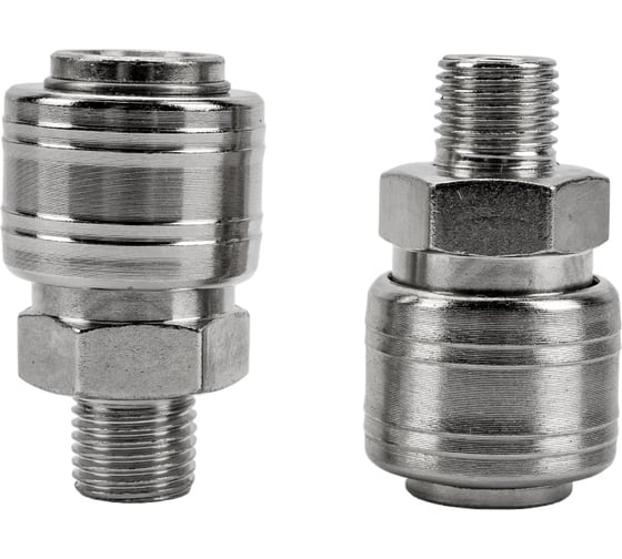 Изображение товара Муфта универсальная быстросъемная (мама "рапид" - М1/4") 2 шт. Stels 57051