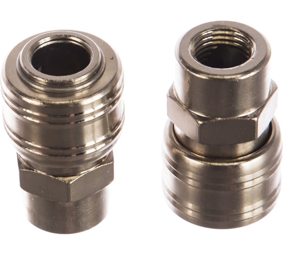 Изображение товара Муфта универсальная быстросъемная (мама "рапид" - F1/4") 2 шт. Stels 57050