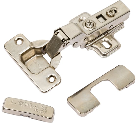 Изображение товара Петля Lemax PROF clip-on, с доводчиком, 105 градусов, полунакладная, никель M301-Half(L)