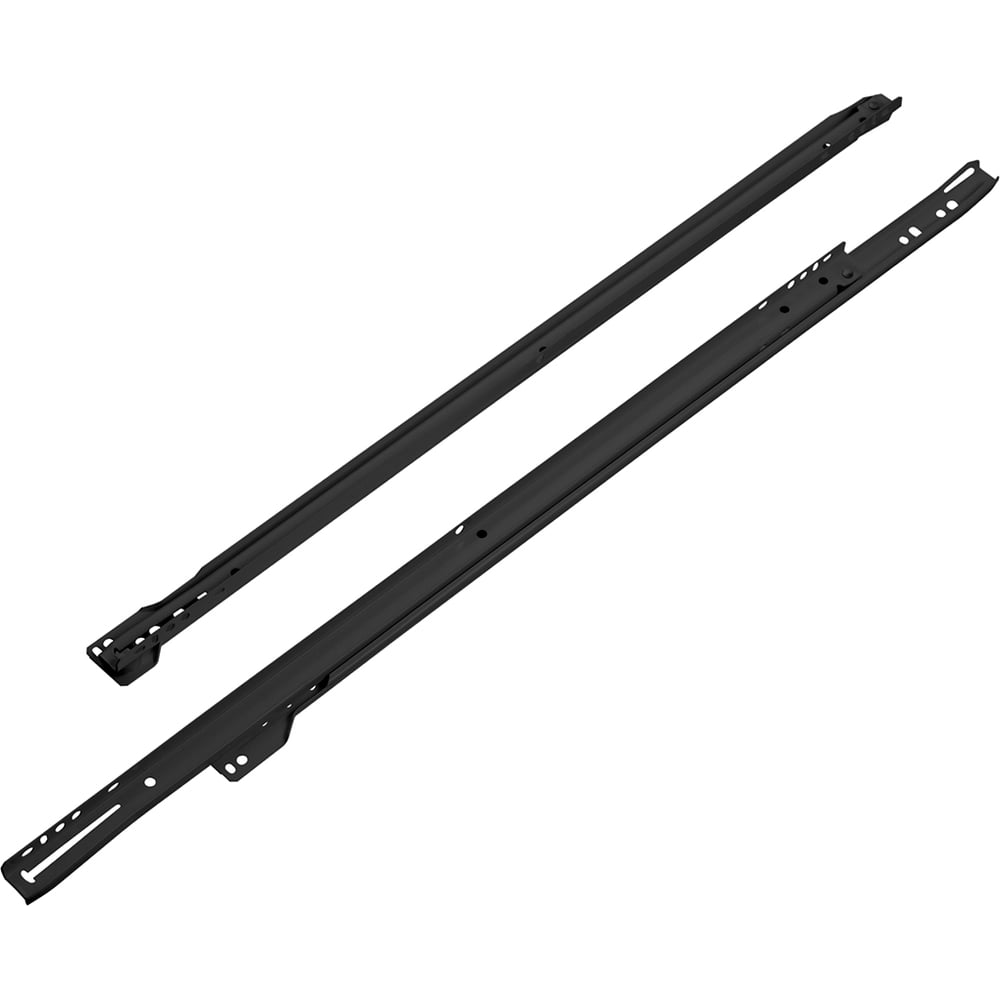 Изображение товара Комплект роликовых направляющих Lemax PROF 450 мм (толщина 0.8 мм), черный NR-08-BL1-450