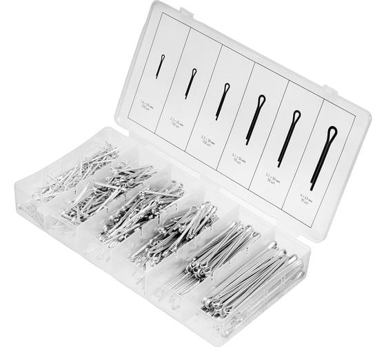 Изображение товара Набор шплинтов СИБРТЕХ 555 предметов 47604