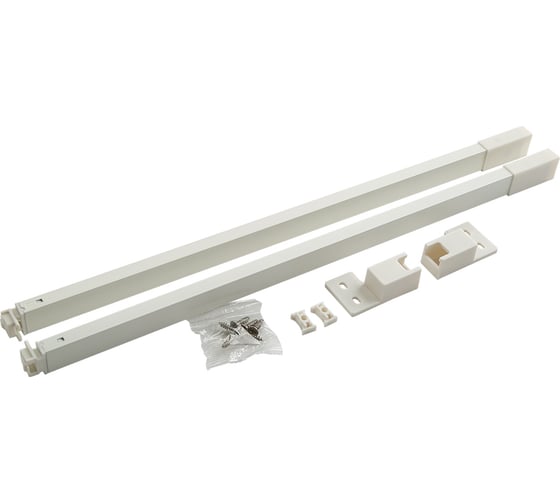 Изображение товара Комплект прямоугольных рейлингов для lembox-s lemax 450 мм, белый Lembox-R-450-WT-S