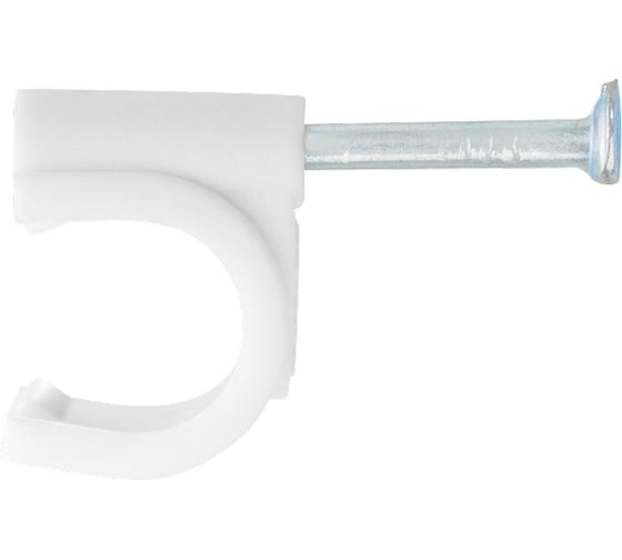 Изображение товара Электроустановочные скобы СИБРТЕХ 8 мм, круглый профиль, 50 шт 47518