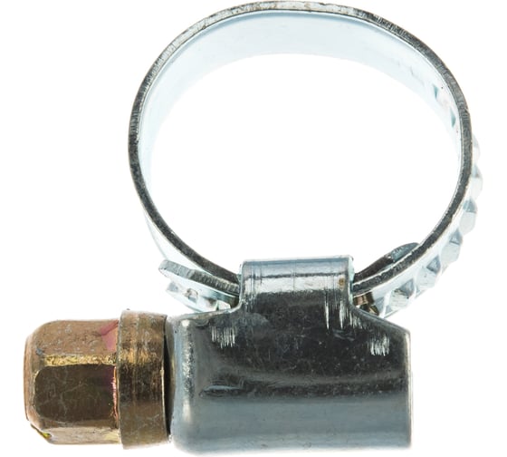 Изображение товара Металлические хомуты СИБРТЕХ стандартное болтовое крепление 10-16мм, 100шт/уп, ширина 9мм 47556