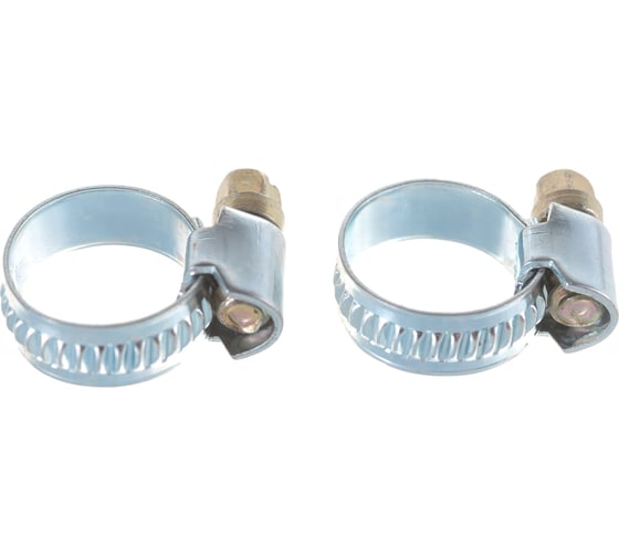 Изображение товара Металлические хомуты СИБРТЕХ стандартное болтовое крепление 12-20мм, 100шт/уп, ширина 9мм 47557