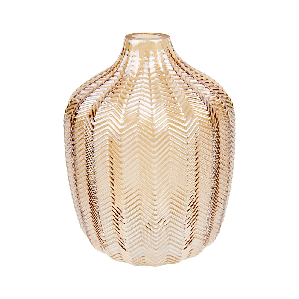 Декоративная стеклянная ваза Вещицы декоративная стеклянная ваза подсвечник 11×11×16 5 см розовый с золотым напылением