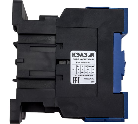 Изображение товара Контактор КЭАЗ ПМЛ 5160ДМ 100А 220AC УХЛ4 Б 110653