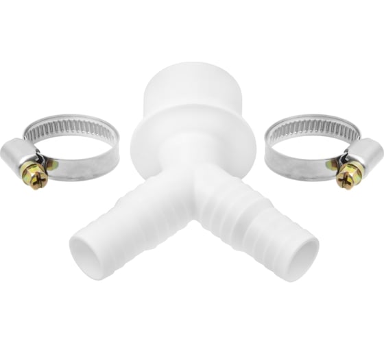 Изображение товара Комплект для подключения сливного шланга стиральной и посудомоечной машины двойной MasterProf D 40 мм ИС.110665