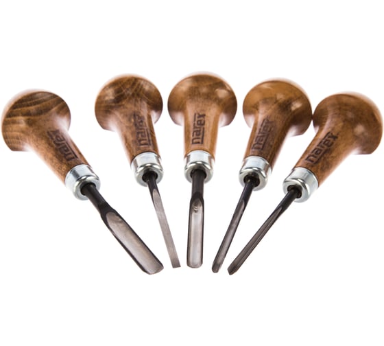 Изображение товара Набор из 5 резцов c полукруглой ручкой NAREX 868300