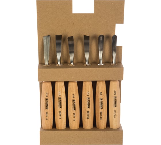 Изображение товара Набор из 6 резцов в картонной коробке NAREX Standart 894710