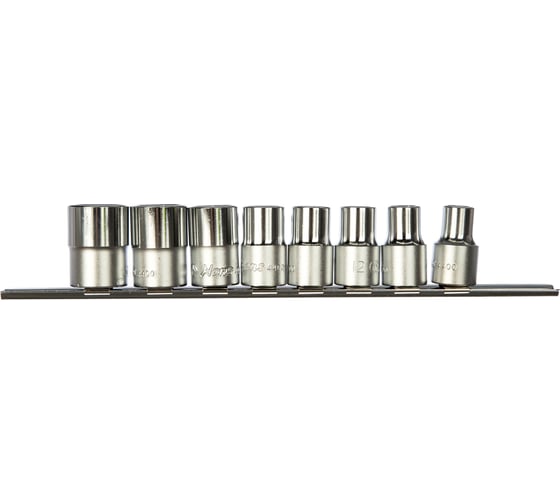 Изображение товара Комплект 6-ти гранных торцевых головок (10-21 мм; 1/2"; 8 шт.) Hans 4608M