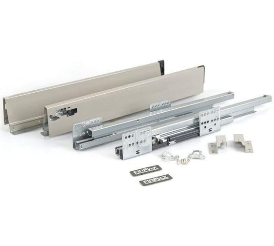 Изображение товара Комплект ящика Firmax Newline длина 350 мм, высота 84 мм, с доводчиком FRM0935.043/MP