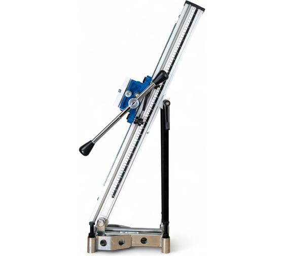 Изображение товара Стойка для сверлильной машины KEOS до 250мм наклонная на роликах с быстросъемным креплением мотора и крепежом по бетону 12520