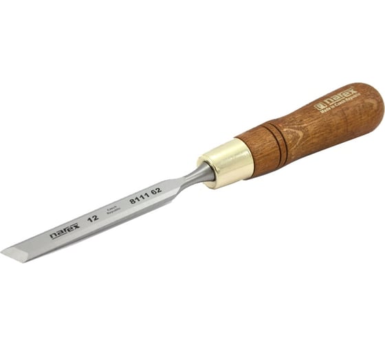 Изображение товара Косая левая стамеска с ручкой NAREX WOOD LINE PLUS 12 мм 811162